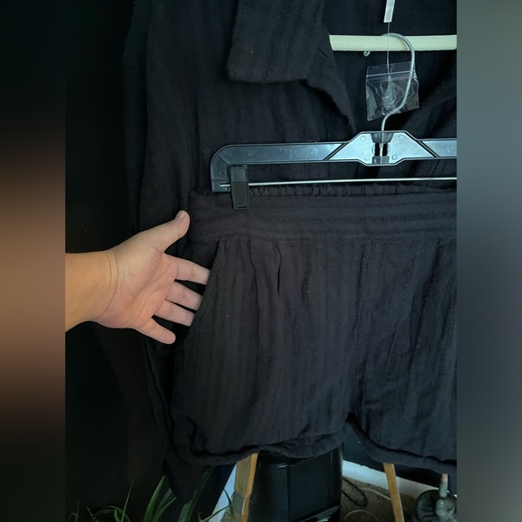 NWOT FREE PEOPLE Stay Cool Set In Black MSRP $98 Size L - Picture 12 of 16